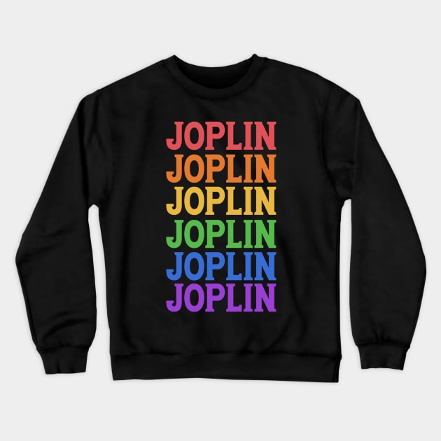 JOPLIN COLORFUL CITY Crewneck Sweatshirt by OlkiaArt